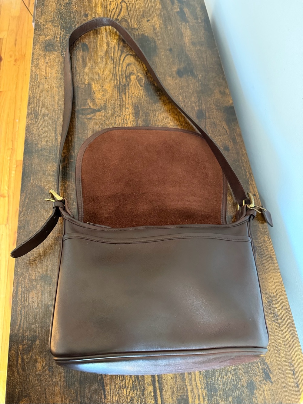 Vintage Coach Fletcher 4150 Brown Leather Crossbody Bag - Picture 7 of 15